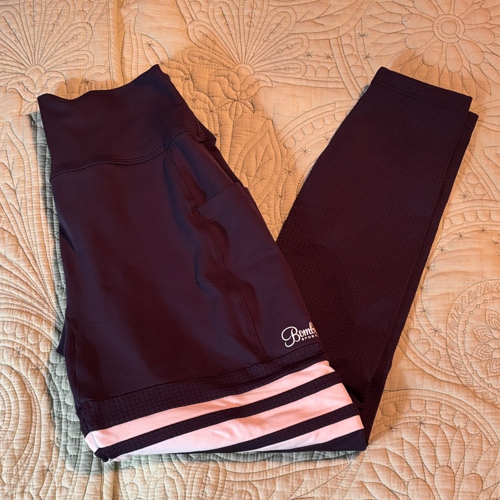 Navy Bombshell Sportswear Thigh High Leggings XL